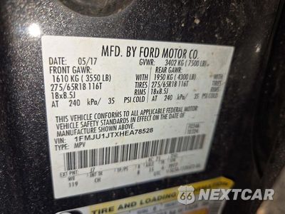 Zdjęcie 13 z 13 samochodu: 2017 FORD EXPEDITION XLT VIN:1FMJU1JTXHEA78528 - miniatura