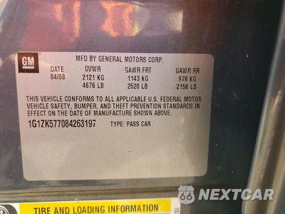 Zdjęcie 12 z 12 samochodu: 2008 CHEVROLET MALIBU LTZ VIN:1G1ZK577084263197 - miniatura