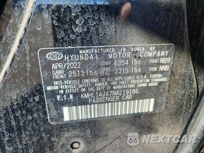 Zdjęcie 13 z 13 samochodu: 2022 HYUNDAI SONATA SEL VIN:KMHL14JA7NA219186 - miniatura
