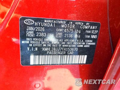 Zdjęcie 13 z 13 samochodu: 2026 HYUNDAI SONATA HYBRID BLUE VIN:KMHL24JJ7TA153670 - miniatura