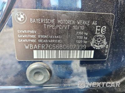 Zdjęcie 12 z 12 samochodu: 2011 BMW 535 I VIN:WBAFR7C56BC607339 - miniatura