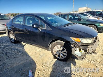 Czwarte zdjęcie samochodu z boku: 2012 HONDA CIVIC LX VIN:19XFB2F59CE383208 - miniatura