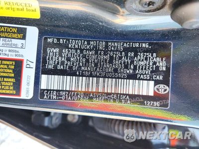 Zdjęcie 13 z 13 samochodu: 2015 TOYOTA CAMRY SE VIN:4T1BF1FK3FU055125 - miniatura