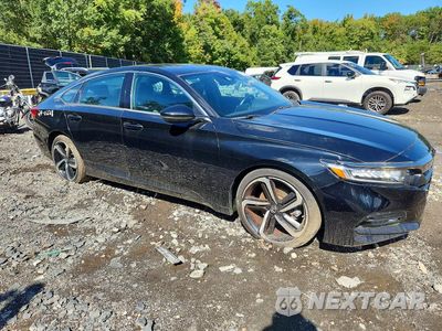 Czwarte zdjęcie samochodu z boku: 2019 HONDA ACCORD SPORT VIN:1HGCV1F37KA040998 - miniatura