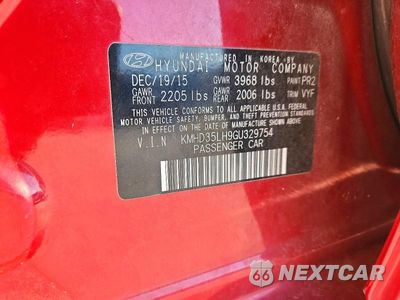 Zdjęcie 12 z 12 samochodu: 2016 HYUNDAI ELANTRA GT BASE VIN:KMHD35LH9GU329754 - miniatura