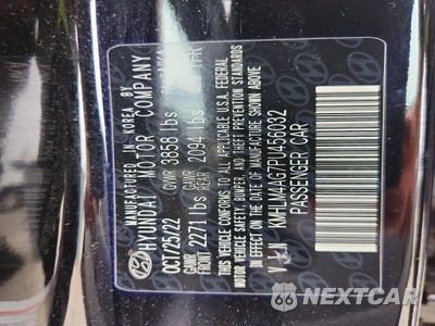 Zdjęcie 13 z 13 samochodu: 2023 HYUNDAI ELANTRA SEL VIN:KMHLM4AG7PU456032 - miniatura