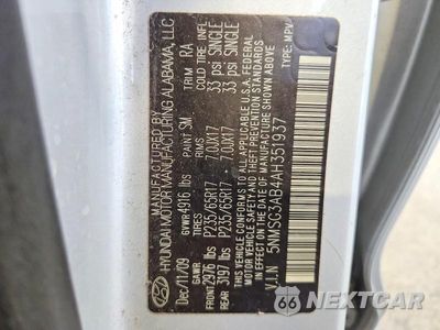 Zdjęcie 13 z 13 samochodu: 2010 HYUNDAI SANTA FE GLS VIN:5NMSG3AB4AH351937 - miniatura