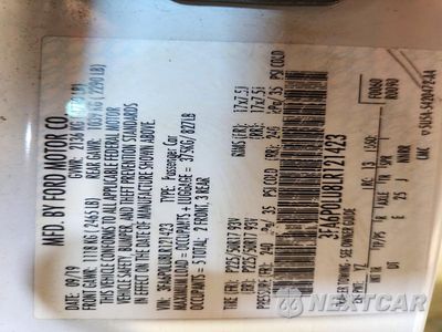 Zdjęcie 12 z 12 samochodu: 2020 FORD FUSION SE VIN:3FA6P0LU8LR121423 - miniatura