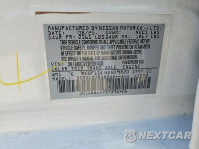 Zdjęcie 12 z 12 samochodu: 2025 NISSAN SENTRA SV VIN:3N1AB8CV7SY391406 - miniatura