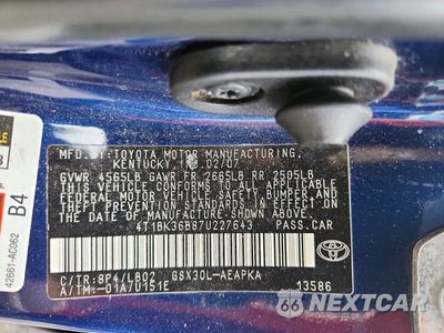 Zdjęcie 12 z 12 samochodu: 2007 TOYOTA AVALON LIMITED VIN:4T1BK36B87U227643 - miniatura