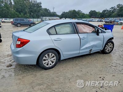 Trzecie zdjęcie samochodu z tyłu: 2012 HONDA CIVIC LX VIN:2HGFB2F50CH510756 - miniatura