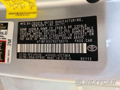 Zdjęcie 12 z 12 samochodu: 2011 TOYOTA CAMRY SE VIN:4T1BF3EK7BU738274 - miniatura