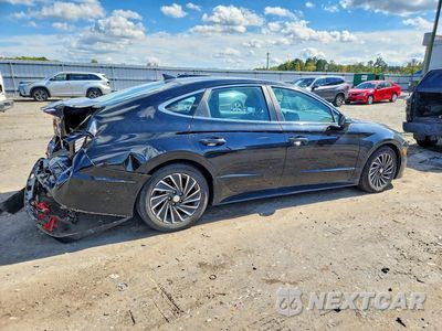 Trzecie zdjęcie samochodu z tyłu: 2021 HYUNDAI SONATA HYBRID LIMITED VIN:KMHL54JJ8MA029139 - miniatura