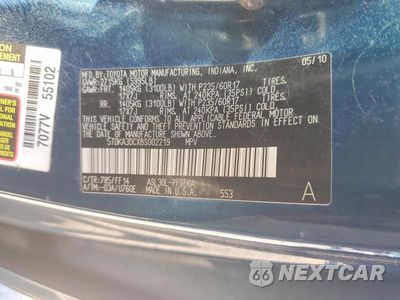 Zdjęcie 14 z 14 samochodu: 2011 TOYOTA SIENNA BASE 7-PASSENGER VIN:5TDKA3DCXBS002219 - miniatura