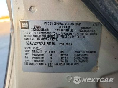 Zdjęcie 14 z 14 samochodu: 2008 BUICK ENCLAVE VIN:5GAEV237X8J120276 - miniatura