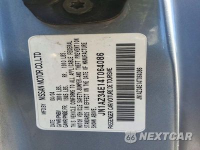 Zdjęcie 12 z 12 samochodu: 2004 NISSAN 350Z BASE VIN:JN1AZ34E14T064086 - miniatura