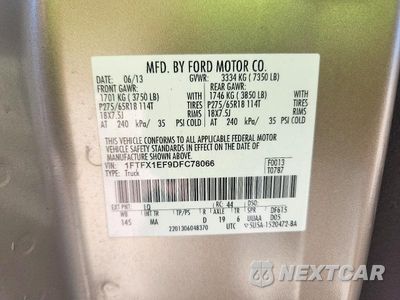 Zdjęcie 12 z 12 samochodu: 2013 FORD F150 SUPER CAB VIN:1FTFX1EF9DFC78066 - miniatura