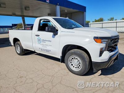Czwarte zdjęcie samochodu z boku: 2024 CHEVROLET SILVERADO C1500 VIN:3GCNAAEKXRG116186 - miniatura