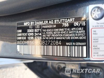 Zdjęcie 12 z 12 samochodu: 2016 MERCEDES-BENZ E 350 VIN:WDDHF5KB6GB272084 - miniatura