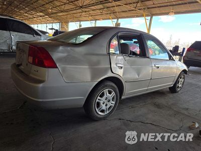 Trzecie zdjęcie samochodu z tyłu: 2002 HONDA CIVIC LX VIN:1HGES16542L080382 - miniatura