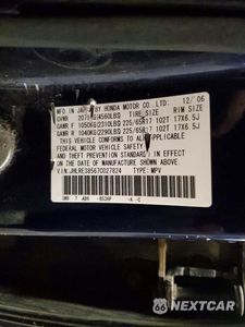 Zdjęcie 14 z 14 samochodu: 2007 HONDA CR-V EX VIN:JHLRE38567C027824 - miniatura