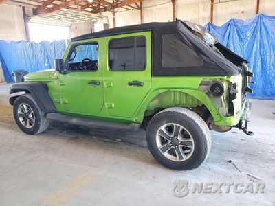 Drugie zdjęcie samochodu z przodu: 2018 JEEP WRANGLER UNLIMITED SAHARA VIN:1C4HJXENXJW308319 - miniatura