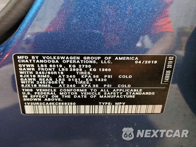 Zdjęcie 13 z 13 samochodu: 2019 VOLKSWAGEN ATLAS SE VIN:1V2UR2CA6KC558250 - miniatura