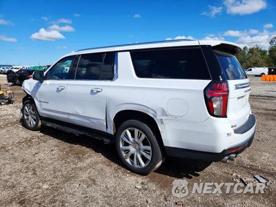 Drugie zdjęcie samochodu z przodu: 2021 CHEVROLET SUBURBAN K1500 HIGH COUNTRY VIN:1GNSKGKL8MR416616 - miniatura