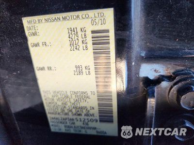 Zdjęcie 12 z 12 samochodu: 2010 NISSAN ALTIMA 2.5 VIN:1N4AL2AP3AN512509 - miniatura