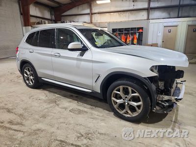 Czwarte zdjęcie samochodu z boku: 2021 BMW X3 XDRIVE30I VIN:5UXTY5C01M9E69051 - miniatura