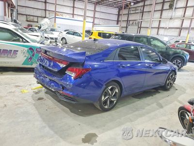 Trzecie zdjęcie samochodu z tyłu: 2022 HYUNDAI ELANTRA LIMITED VIN:KMHLP4AG3NU347796 - miniatura