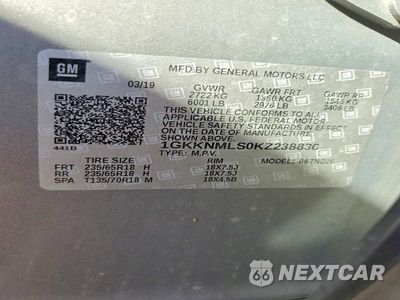 Zdjęcie 13 z 13 samochodu: 2019 GMC ACADIA SLT-1 VIN:1GKKNMLS0KZ238836 - miniatura