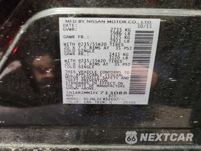 Zdjęcie 13 z 13 samochodu: 2015 NISSAN PATHFINDER S VIN:5N1AR2MM1FC713088 - miniatura