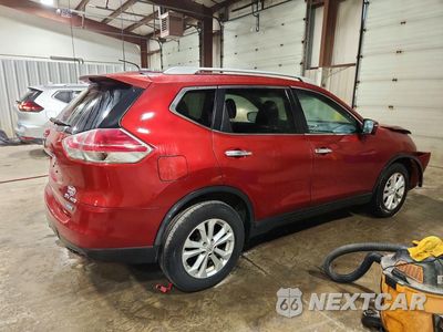 Trzecie zdjęcie samochodu z tyłu: 2014 NISSAN ROGUE SV VIN:5N1AT2MV2EC762521 - miniatura