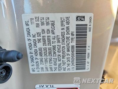 Zdjęcie 13 z 13 samochodu: 2019 HONDA CR-V EX VIN:2HKRW2H5XKH600886 - miniatura