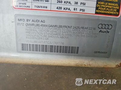 Zdjęcie 12 z 12 samochodu: 2012 AUDI A3 PREMIUM VIN:WAUBEAFM7CA110176 - miniatura