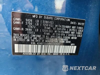 Zdjęcie 13 z 13 samochodu: 2022 SUBARU OUTBACK WILDERNESS VIN:4S4BTGUD8N3232627 - miniatura