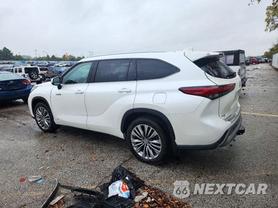 Drugie zdjęcie samochodu z przodu: 2021 TOYOTA HIGHLANDER HYBRID PLATINUM VIN:5TDEBRCH9MS030509 - miniatura