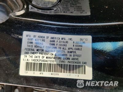 Zdjęcie 12 z 12 samochodu: 2013 HONDA ACCORD EXL VIN:1HGCR2F86DA272551 - miniatura