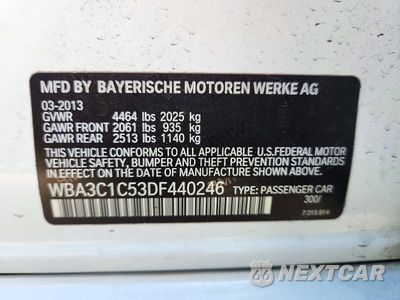 Zdjęcie 12 z 12 samochodu: 2013 BMW 328 I SULEV VIN:WBA3C1C53DF440246 - miniatura