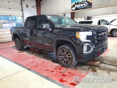 Czwarte zdjęcie samochodu z boku: 2021 GMC SIERRA K1500 AT4 VIN:3GTP9EEDXMG445764 - miniatura