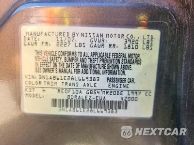 Zdjęcie 12 z 12 samochodu: 2008 NISSAN SENTRA 2.0 VIN:3N1AB61E28L669383 - miniatura
