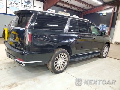 Trzecie zdjęcie samochodu z tyłu: 2021 CADILLAC ESCALADE ESV PREMIUM LUXURY VIN:1GYS4LKL8MR166512 - miniatura