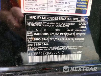Zdjęcie 13 z 13 samochodu: 2008 MERCEDES-BENZ GL 320 CDI VIN:4JGBF22EX8A297517 - miniatura