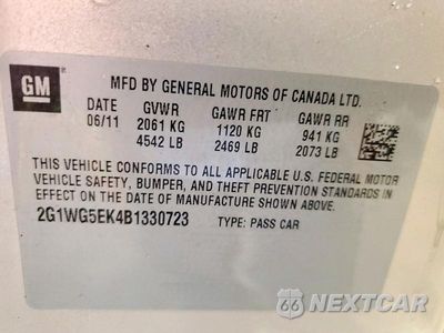 Zdjęcie 12 z 12 samochodu: 2011 CHEVROLET IMPALA LT VIN:2G1WG5EK4B1330723 - miniatura