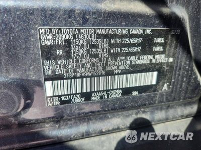 Zdjęcie 14 z 14 samochodu: 2021 TOYOTA RAV4 XLE VIN:2T3P1RFV9MW152816 - miniatura