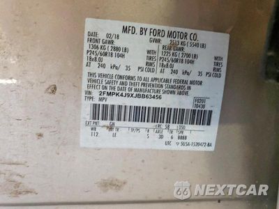 Zdjęcie 13 z 13 samochodu: 2018 FORD EDGE SEL VIN:2FMPK4J9XJBB63456 - miniatura