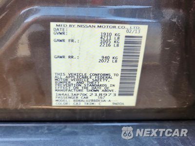 Zdjęcie 13 z 13 samochodu: 2013 NISSAN ALTIMA 2.5 VIN:1N4AL3AP7DC218973 - miniatura