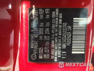 Zdjęcie 13 z 13 samochodu: 2025 HYUNDAI ELANTRA SEL VIN:KMHLS4DG4SU033743 - miniatura