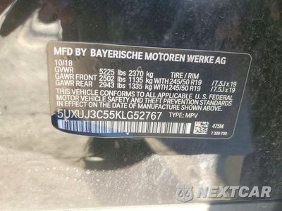 Zdjęcie 14 z 14 samochodu: 2019 BMW X4 XDRIVE30I VIN:5UXUJ3C55KLG52767 - miniatura
